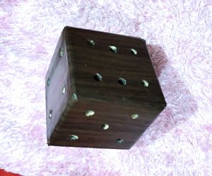 Wooden Dice Decor