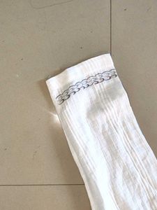 Men's White Cotton Kurta