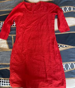 Red Ethnic Kurta