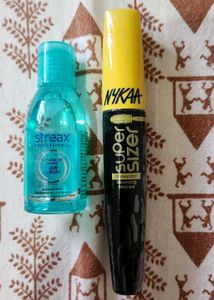 Nykaa Mascara + Streax Hair Serum