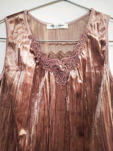 Velvet Lace Top with Embroidery