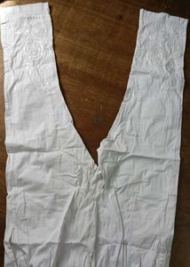 White Embroidered Leggings