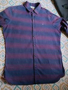 Striped Button-Down Shirt