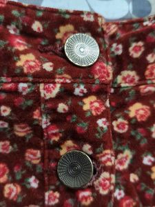 Forever 21 Brown Floral Mini Skirt