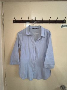 Cinched waist Button-Down Shirt - westside