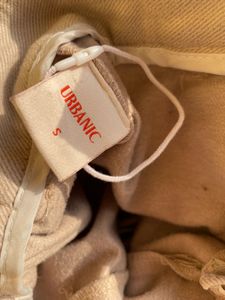 Beige High-Waisted Trousers