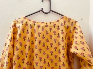 Beautiful Yellow Floral Tunic