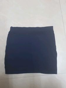 Cute Navy Blue Mini Skirt