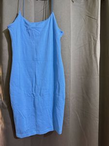 Unworn Sky Blue Bodycon Slip Dress
