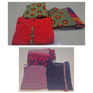 Cotton kurta suits set of 2