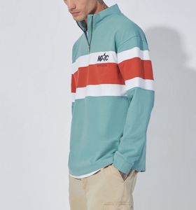 Striped Quarter-Zip Pullover