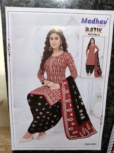 Madhay Batik Patiyala Material.