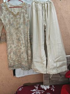 Pearl Work Plazo Dress