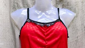 Red Satin Camisole