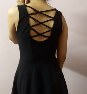 Little Black Dress With Back Design