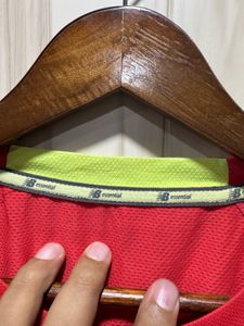 New Balance Essential Red DryFit TShirt