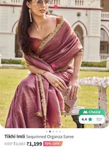 Totally New Saree With Unstitched Blouse