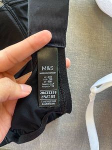 Set of 2 NEW M&amp;S Maternity Bras in Black &amp; White