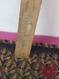 Signed Cricket Bat Of Virat Kohli MSD