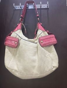 Guess Y2K Pink &amp; Beige Shoulder Bag