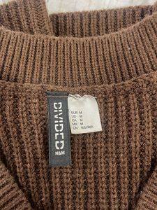 H&amp;M Brown Knit Vest Top