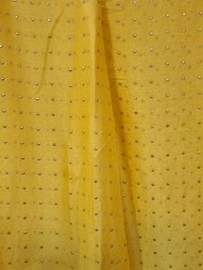 Yellow Embellished Dupatta