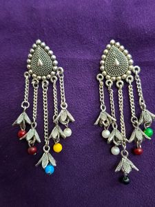 Silver Oxidised Beautiful Trendy Group of Jhumki