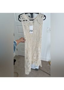 New Limited Edition Zara Bohemian Crochet Dress