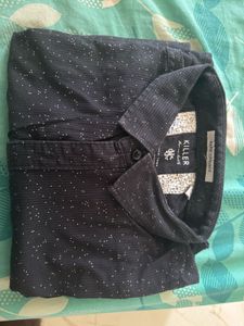 KILLER Casual Shirt Men Black