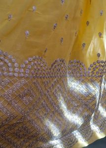 Yellow Ethnic Gown with duppta