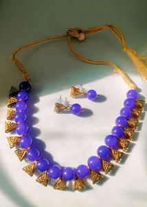 Blue Colour Necklace