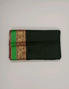 Elegant Green &amp; Gold Saree