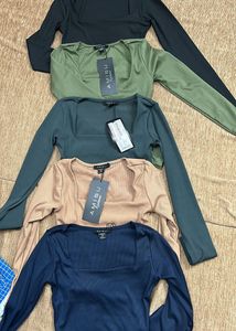 Amisu Brand Square Neck Top