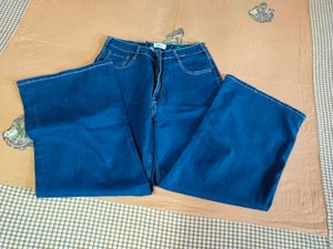 Wide Leg Denim Jeans