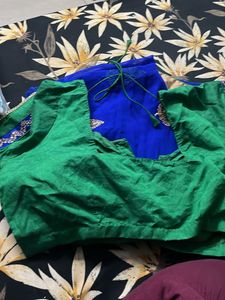 Elegant Blue Saree with Blouse