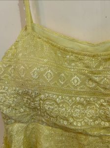 Double Side Wear Motif Print Bralette+short Kurti