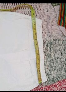 women's White Slim Fit Pants