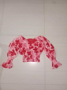 Floral Print Crop Top