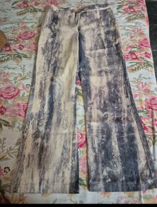 Y2k leopard print bootcut pant