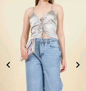 Silver Cami Top