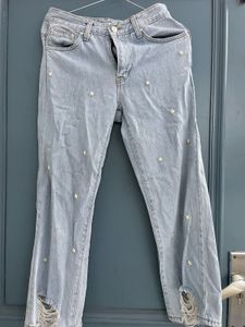 Star Embellished Jeans