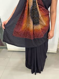 Elegant Black Saree