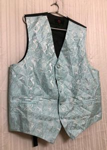 Q Brand Blue Printed Waistcoat