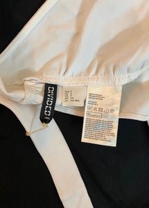 H&amp;M White Tie-Up Top | Chic &amp; Versatile