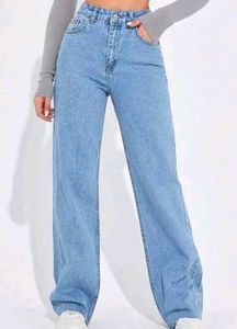 Wide Leg Denim Jeans