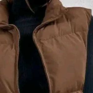 Brown Puffer Vest