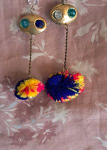 Pompom Earrings