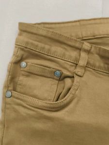 Khaki Slim Fit Casual Pants
