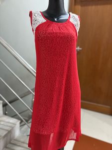 Red Leopard Print Dress
