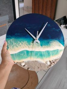 Resin Beach Vibes Wall Clock